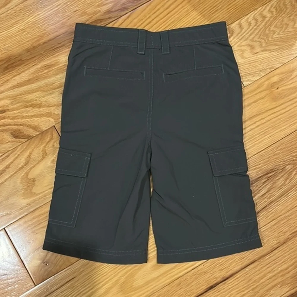 NWT L.L. Bean Boys Cargo Trekking Shorts in Slate Grey 8​